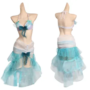 The Little Mermaid Ariel Cosplay Costume Swimsuit Outfits Halloween Carnival Party Disguise Suit