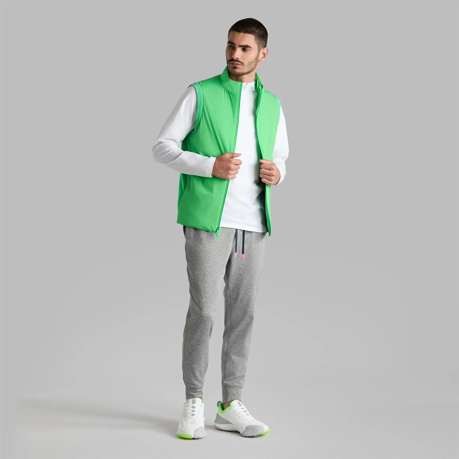 The Maverick Hybrid Stretch Vest Lime