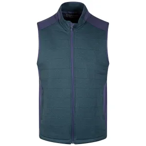 The Perry Performance Fleece Vest Pine Herringbone