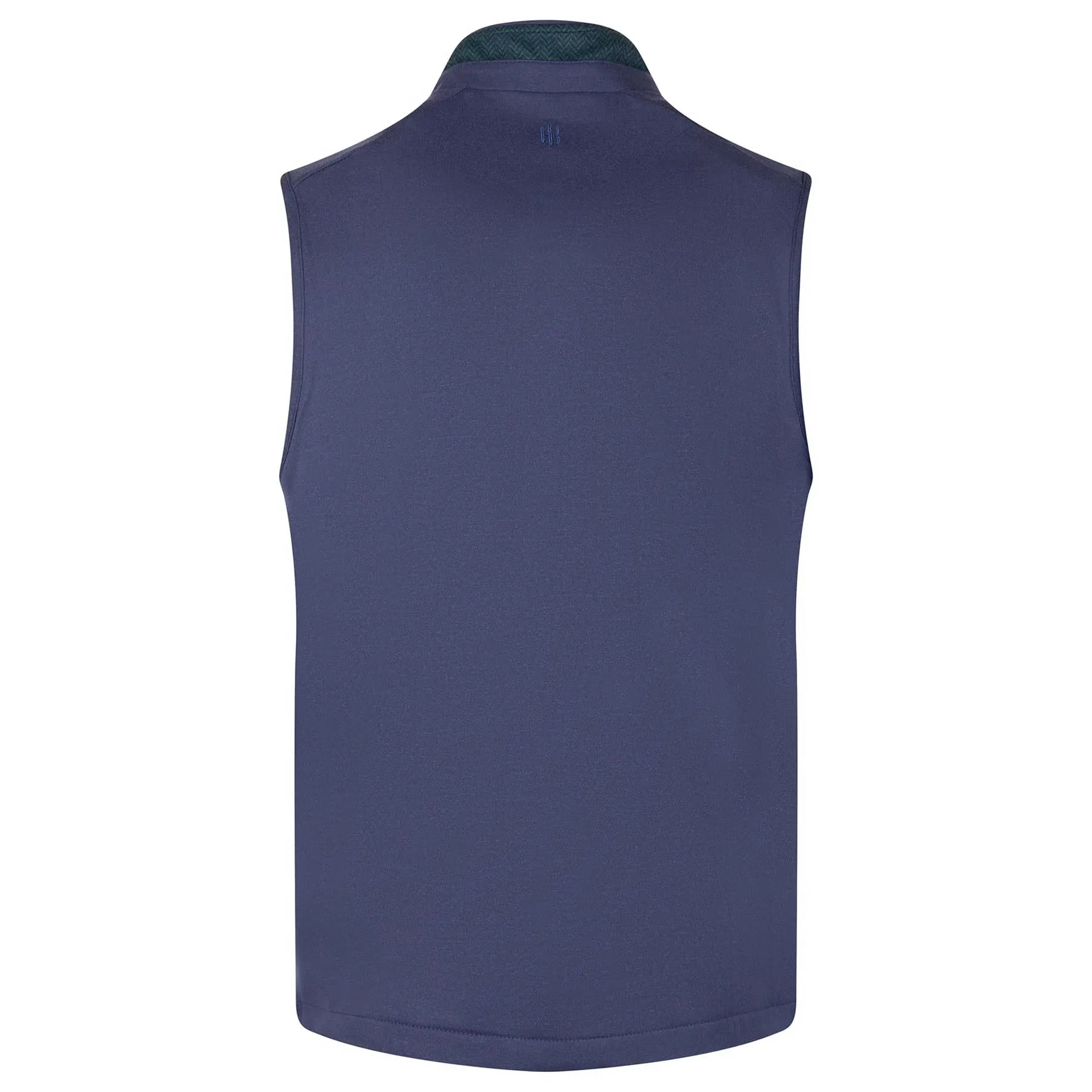 The Perry Performance Fleece Vest Pine Herringbone