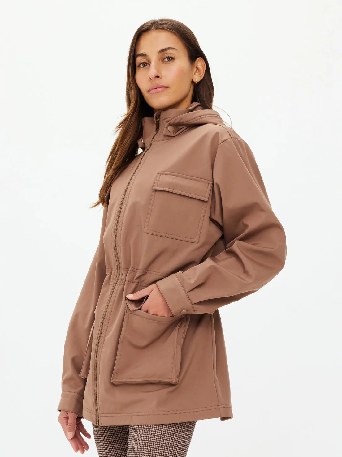 The Upside - Freddie Fleece Lined Anorak - Mocha