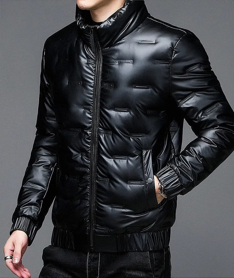 Thickened Puffer Jacket for Men - Fashionable and Windproof