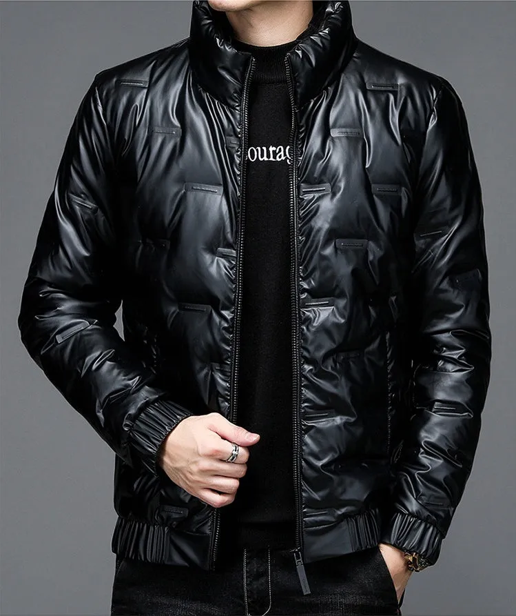 Thickened Puffer Jacket for Men - Fashionable and Windproof