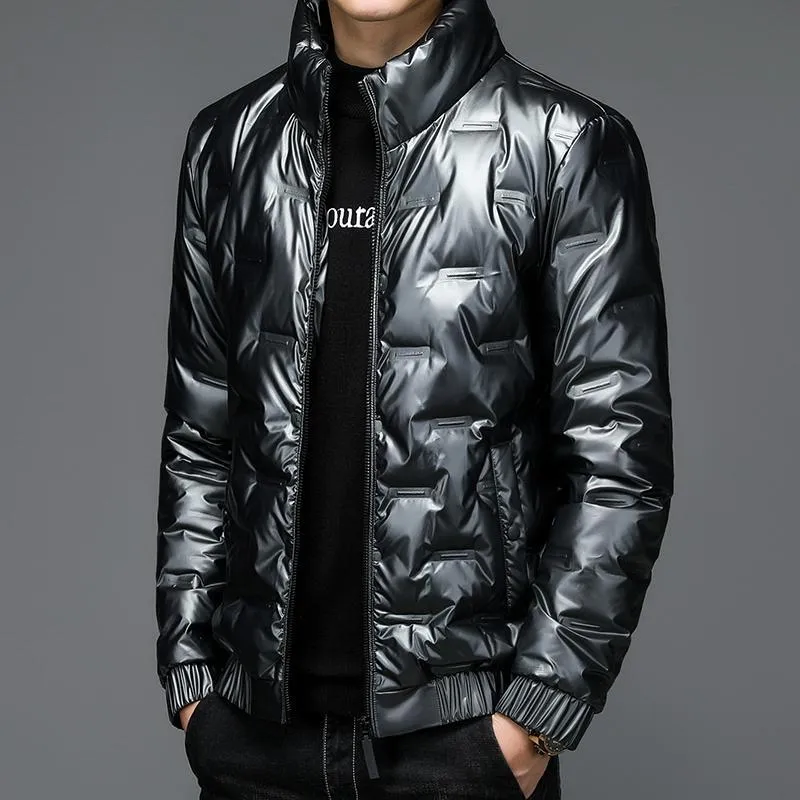 Thickened Puffer Jacket for Men - Fashionable and Windproof