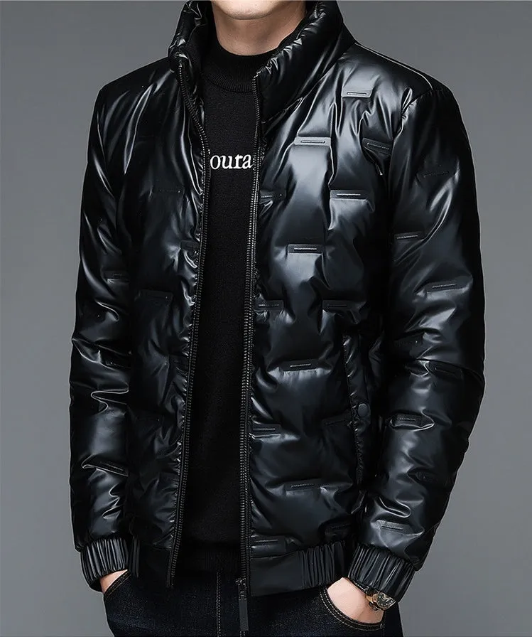 Thickened Puffer Jacket for Men - Fashionable and Windproof