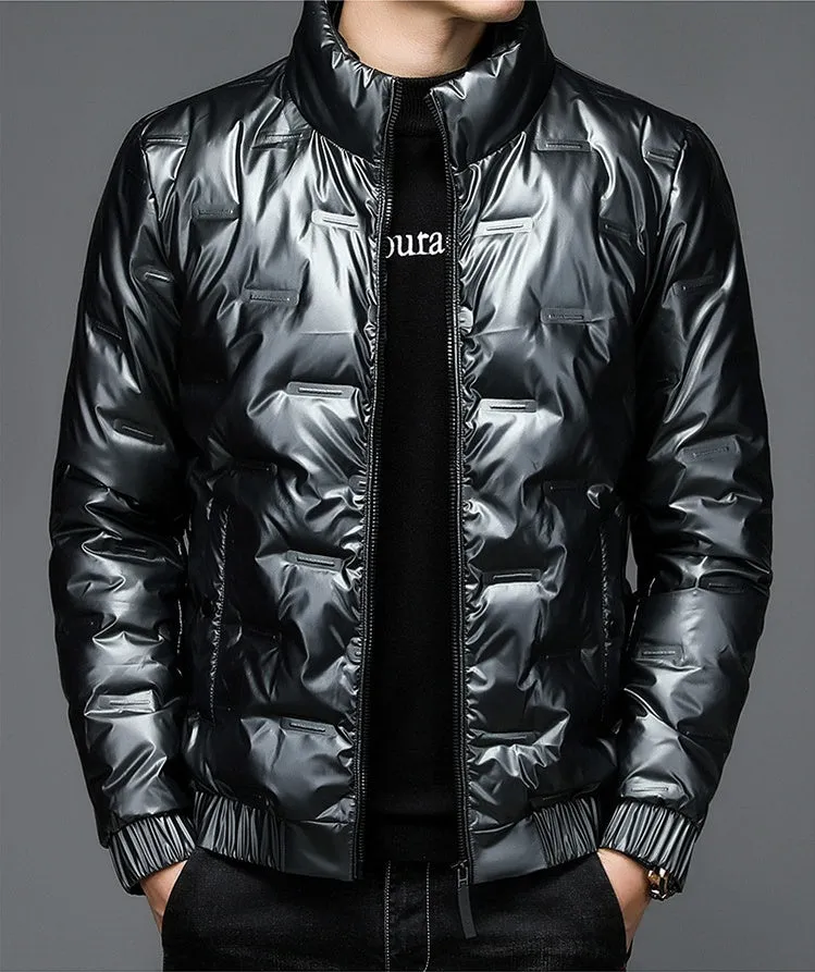 Thickened Puffer Jacket for Men - Fashionable and Windproof