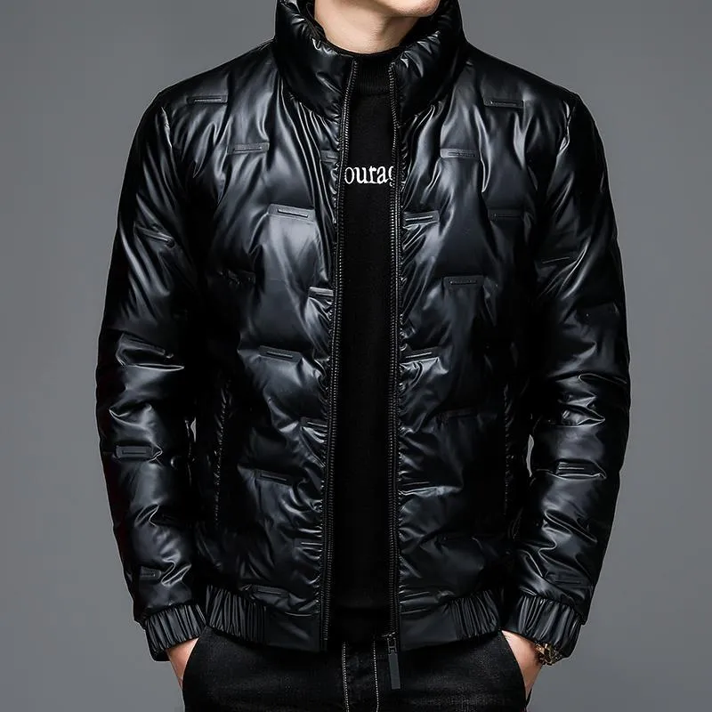 Thickened Puffer Jacket for Men - Fashionable and Windproof