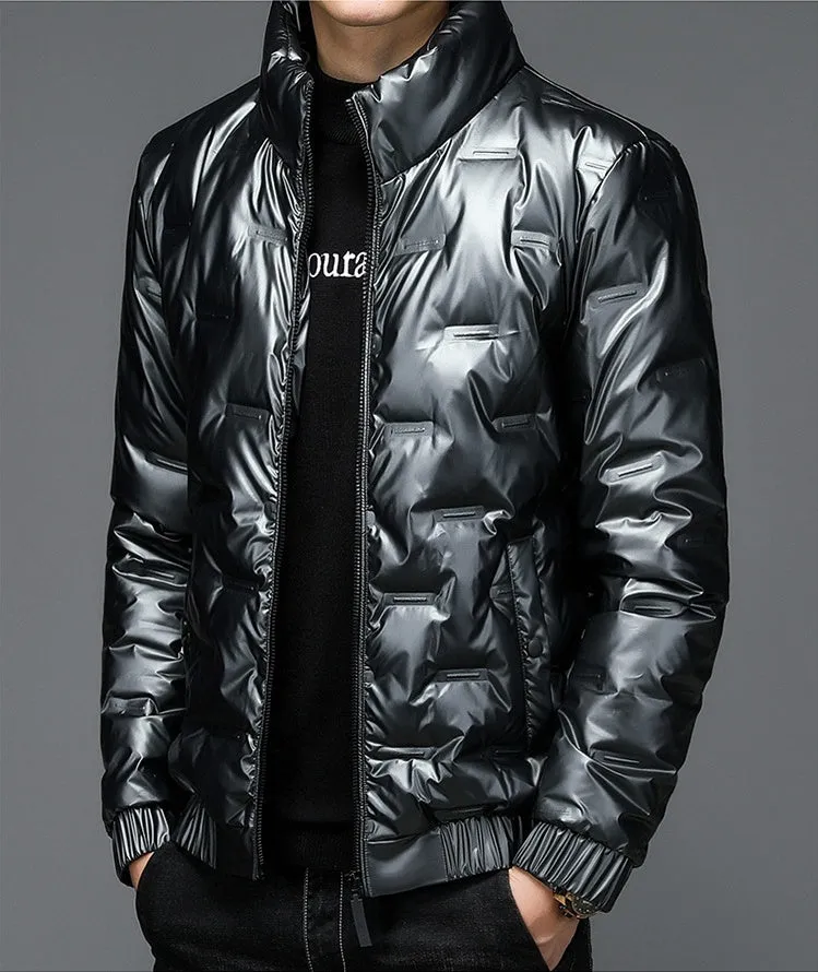 Thickened Puffer Jacket for Men - Fashionable and Windproof