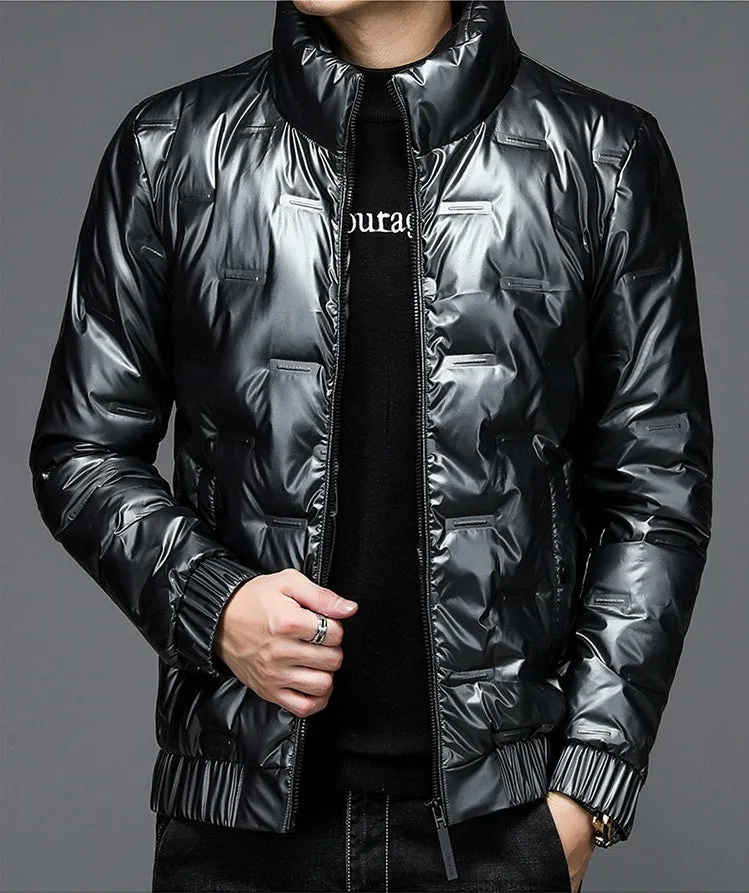 Thickened Puffer Jacket for Men - Fashionable and Windproof