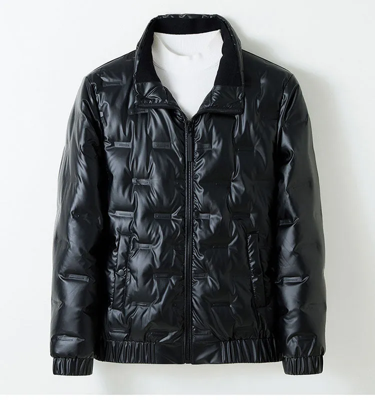 Thickened Puffer Jacket for Men - Fashionable and Windproof
