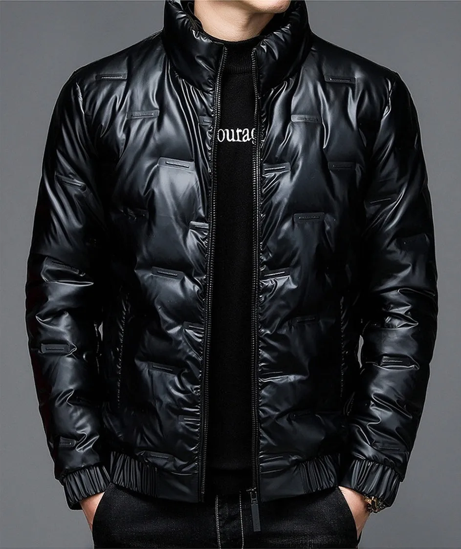 Thickened Puffer Jacket for Men - Fashionable and Windproof