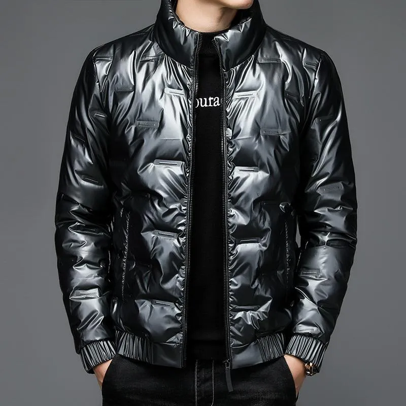 Thickened Puffer Jacket for Men - Fashionable and Windproof