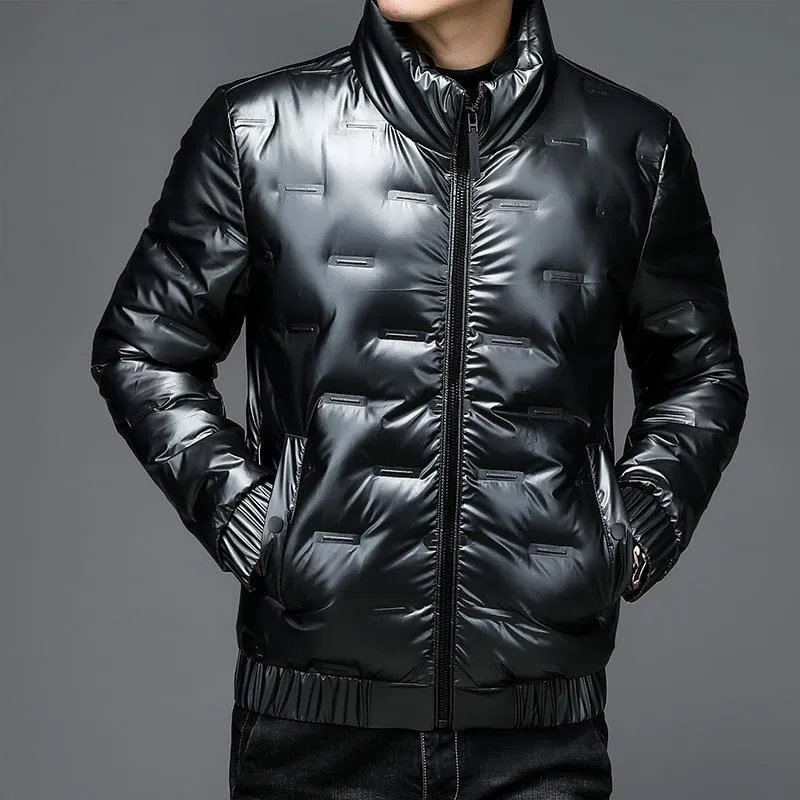 Thickened Puffer Jacket for Men - Fashionable and Windproof