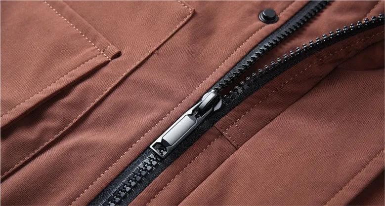 Thickened Water-Resistant Down Jacket for Urban Men