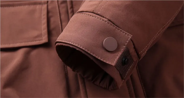 Thickened Water-Resistant Down Jacket for Urban Men
