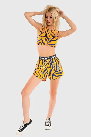 Tiger Sequin Shorts