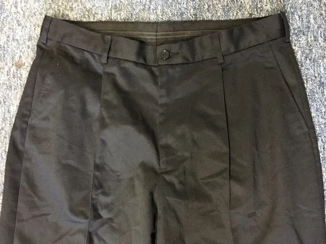 Trousers Men’s, black, mixed fabrics and styles (Used – Grade A)
