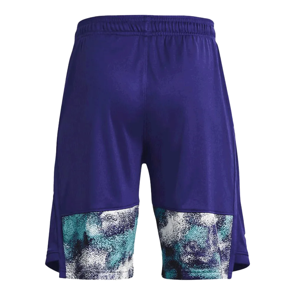 UA Boys' Stunt 3.0 Printed Shorts