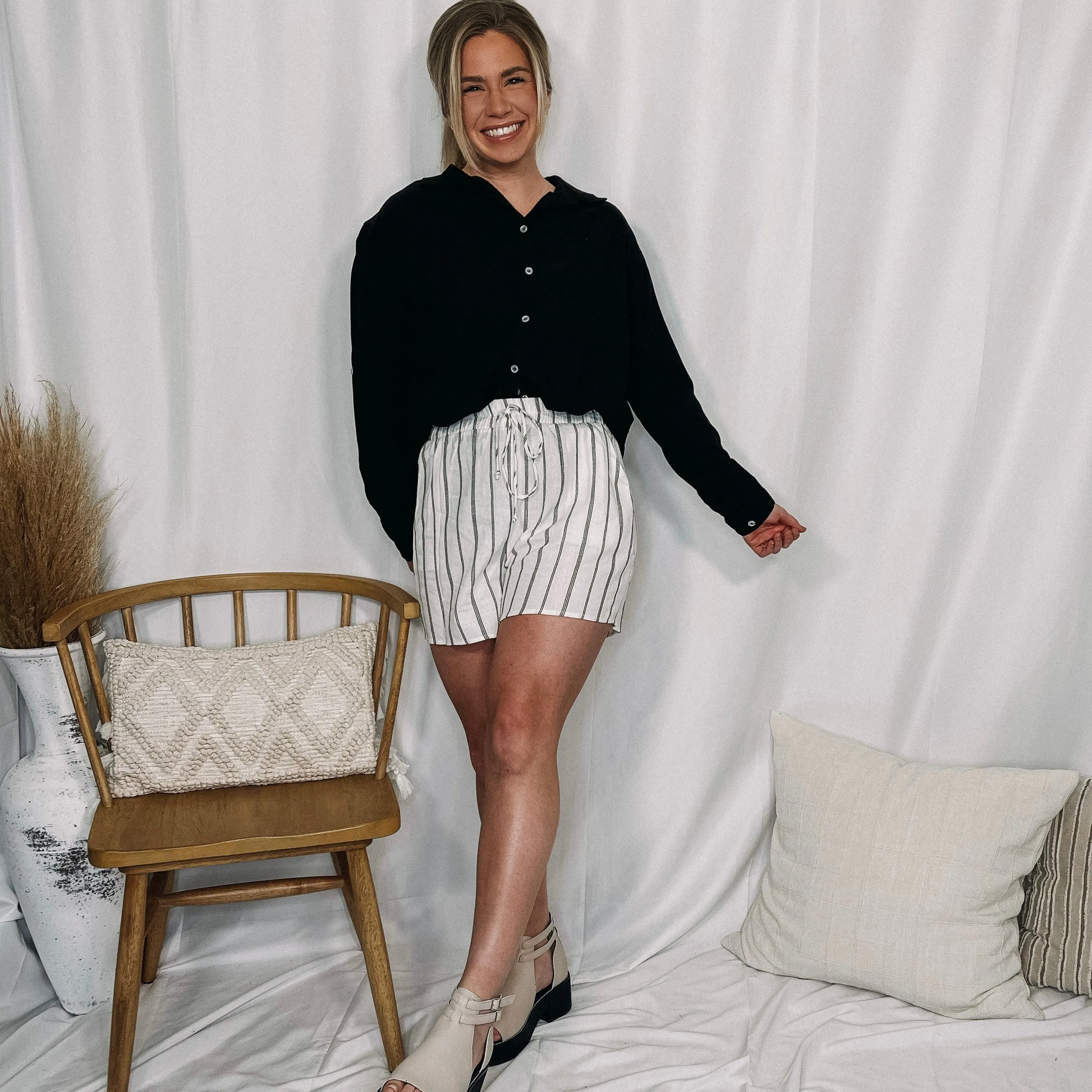 Vacay With Me Striped Shorts - LAST ONE