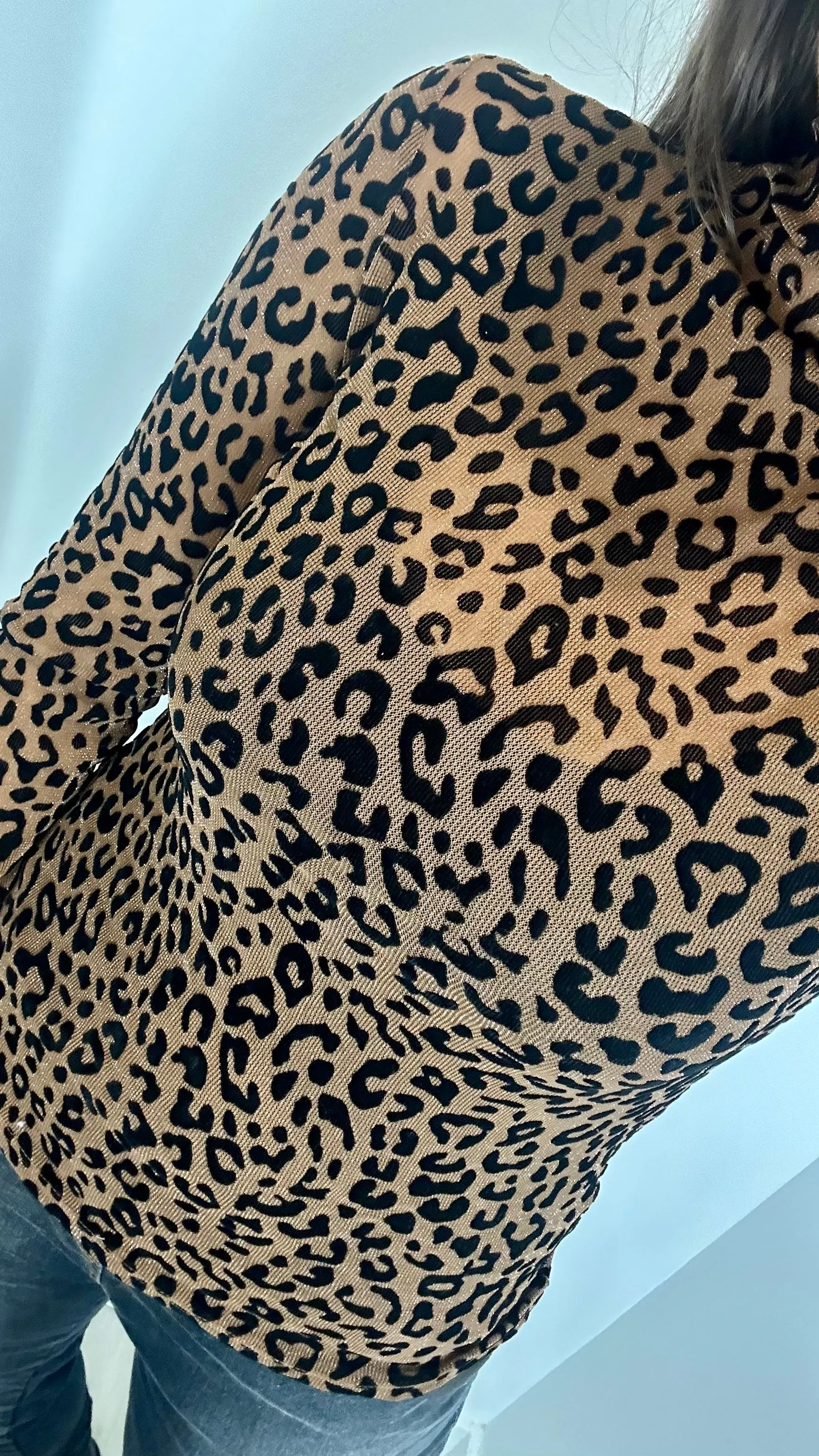 VELVET LEOPARD TOP