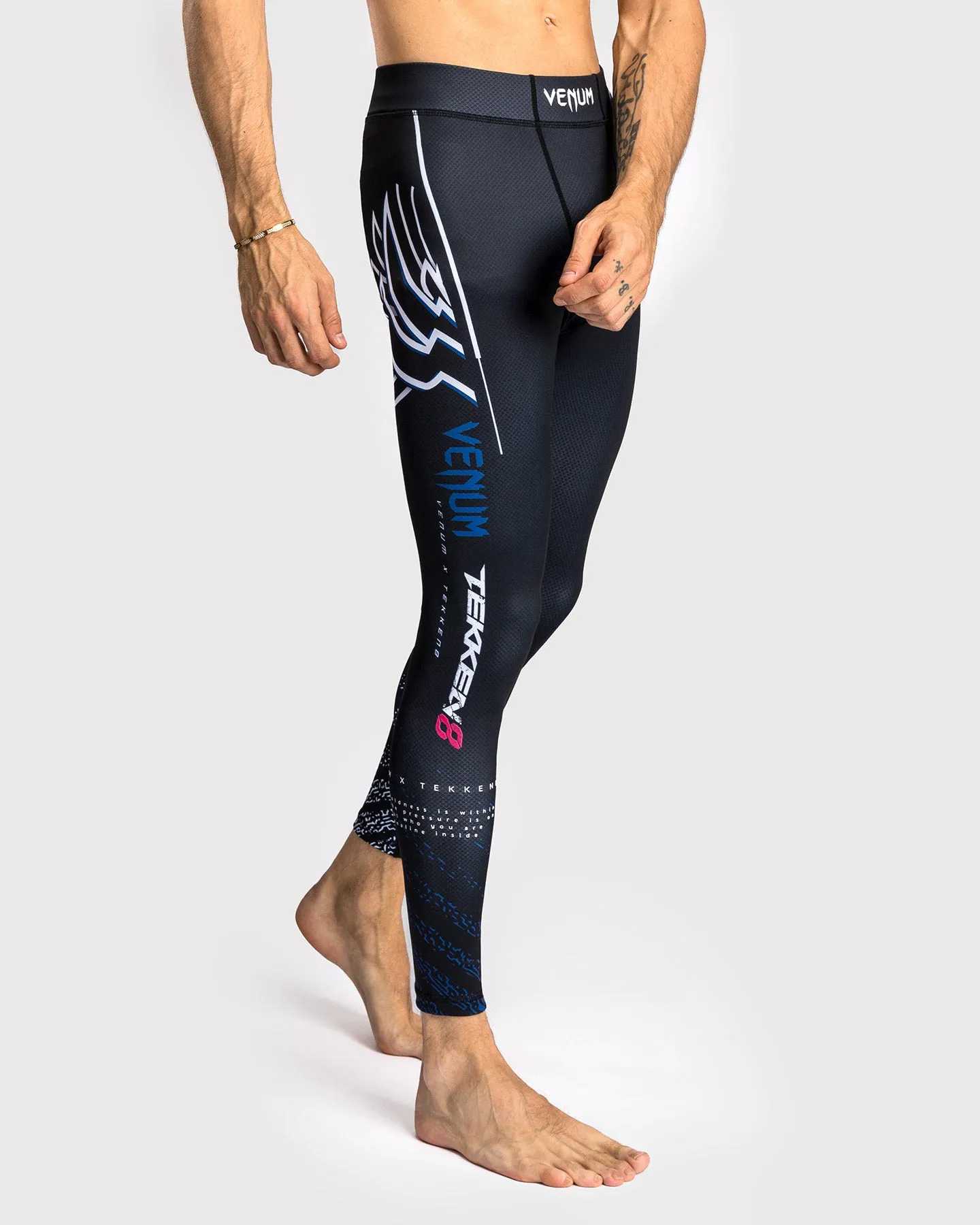 Venum x TEKKEN 8 - Jin Kazama Spats - Blauw/Zwart/Wit