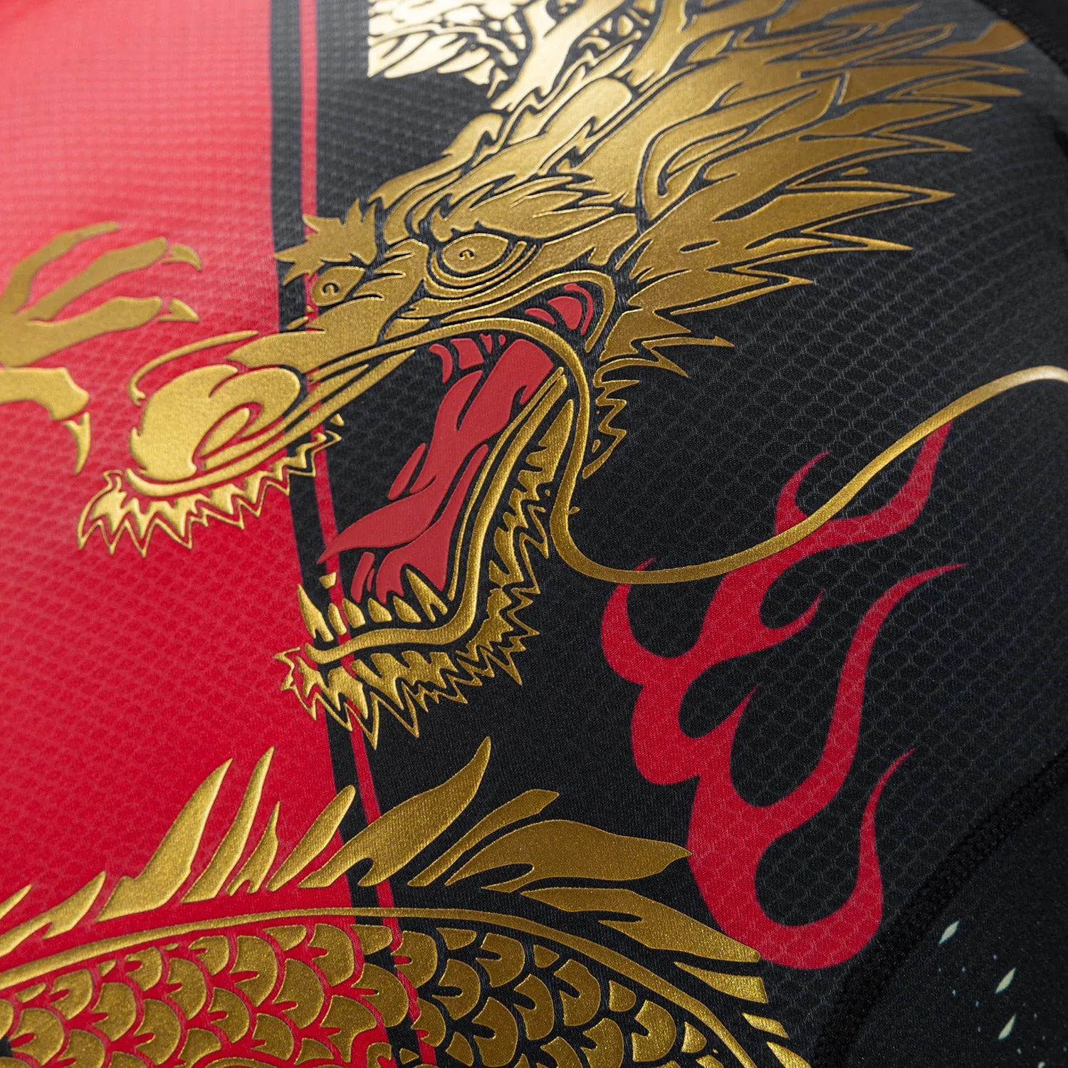 Venum x TEKKEN 8 - Marshall Law Rashguard - Zwart/Rood/Goud