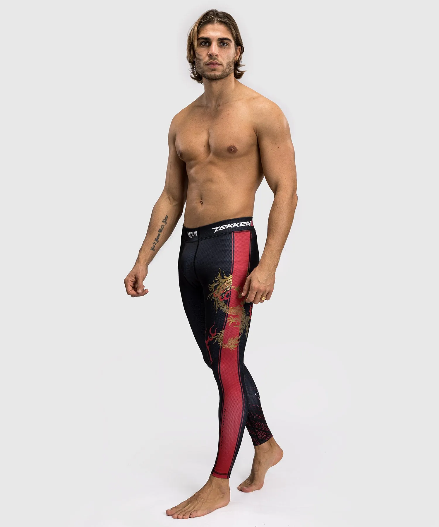 Venum x TEKKEN 8 - Marshall Law Spats - Zwart/Rood/Goud
