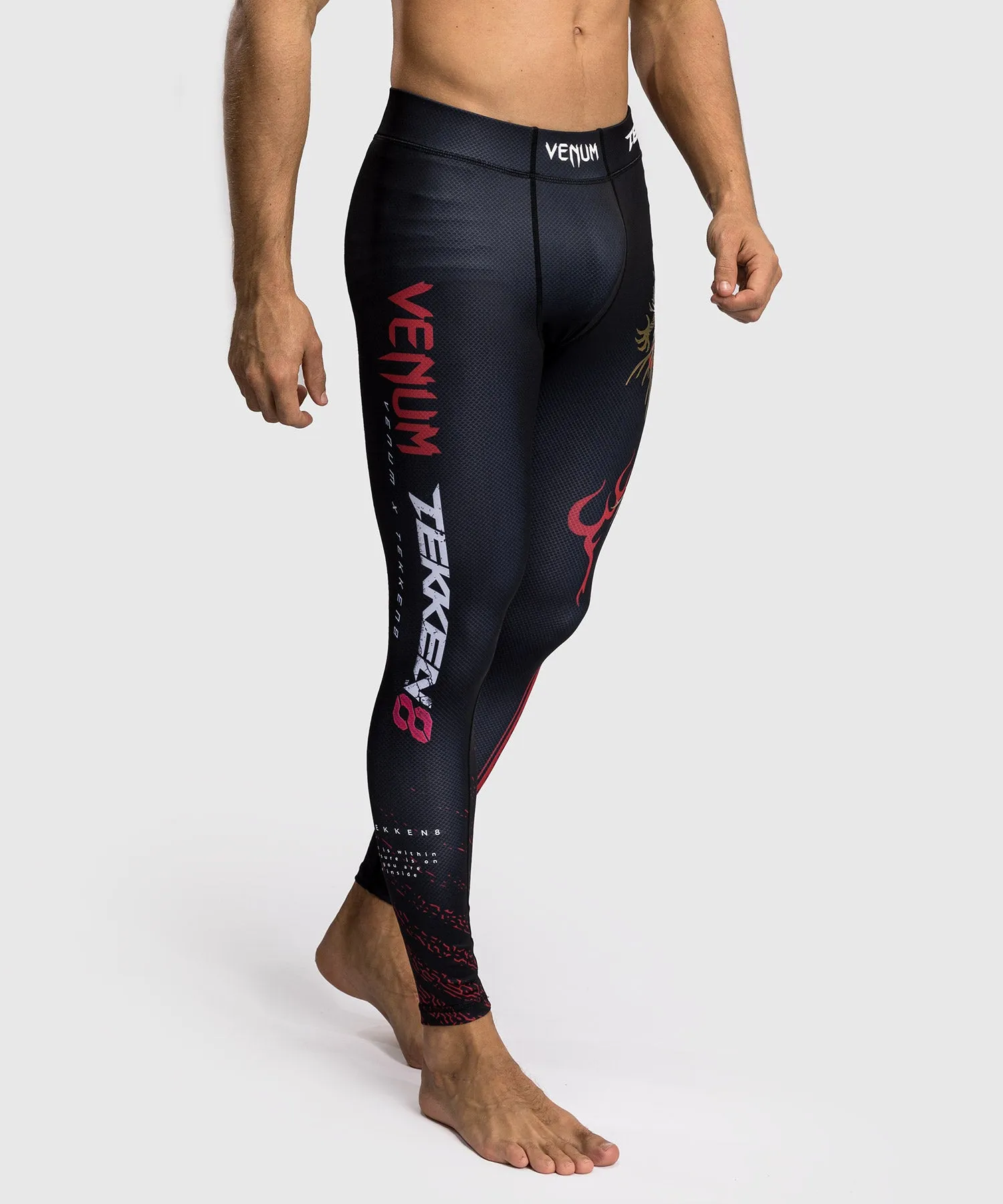 Venum x TEKKEN 8 - Marshall Law Spats - Zwart/Rood/Goud