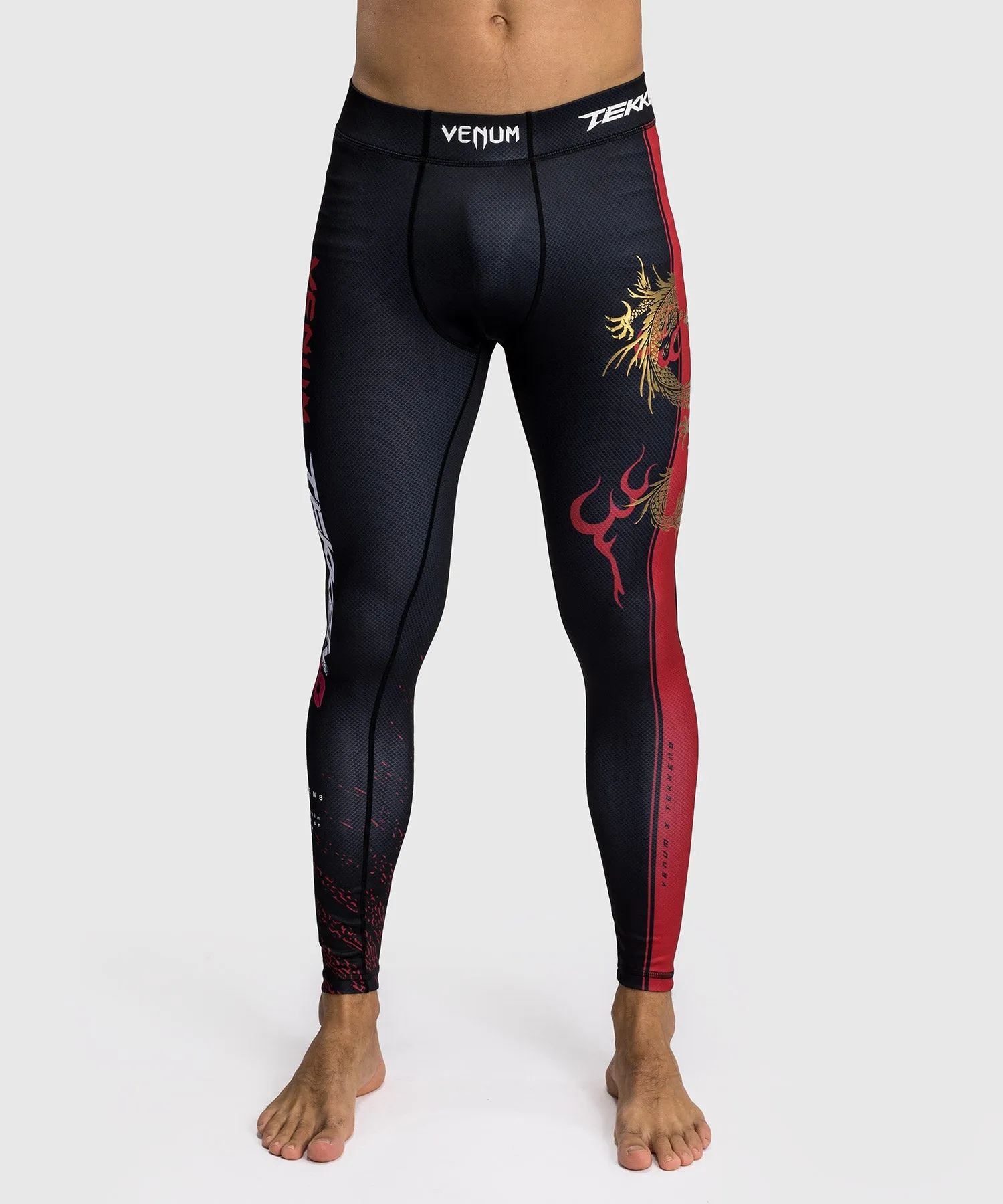 Venum x TEKKEN 8 - Marshall Law Spats - Zwart/Rood/Goud