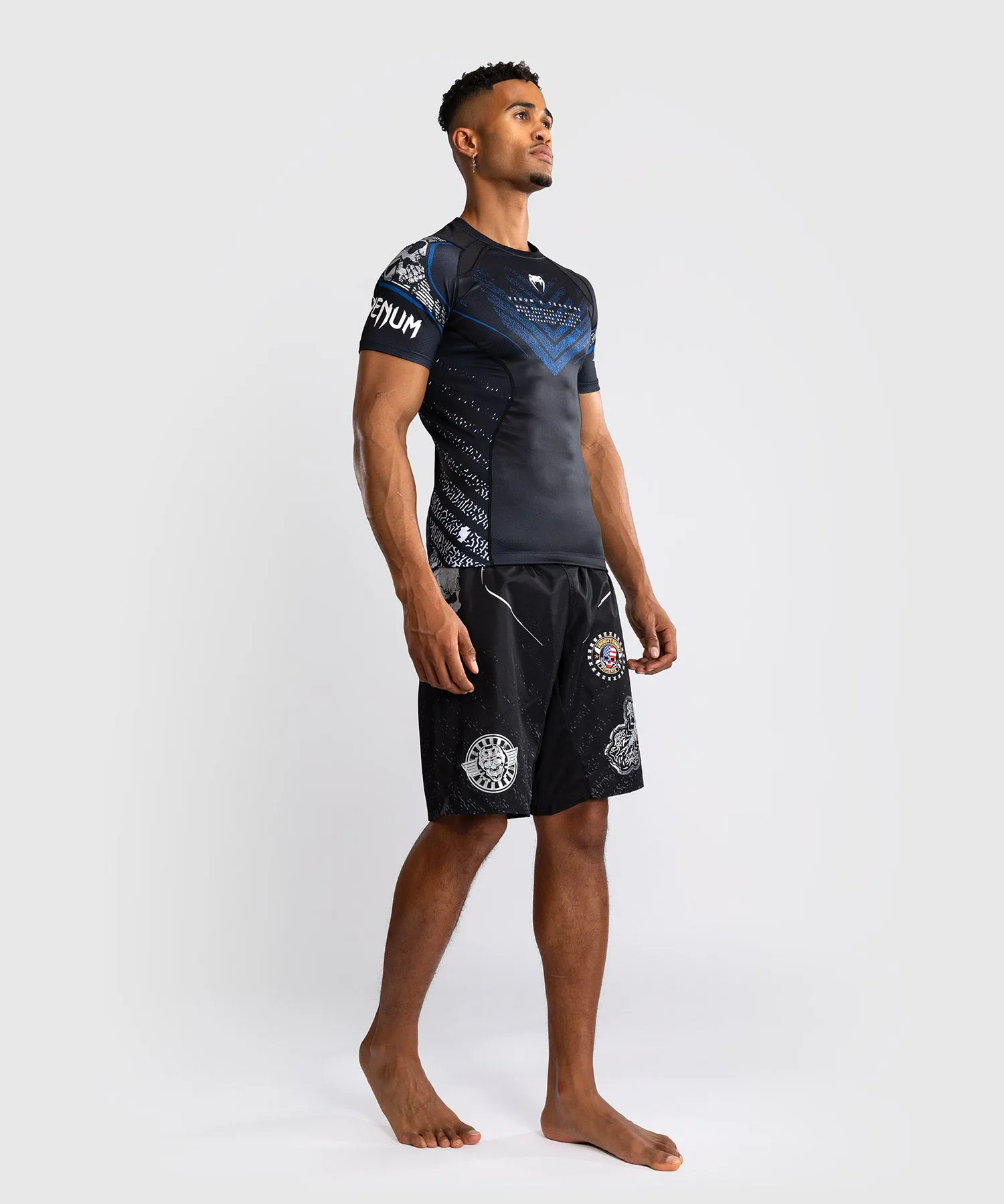 Venum x TEKKEN 8 - Paul Phoenix Rashguard - Zwart/Blauw
