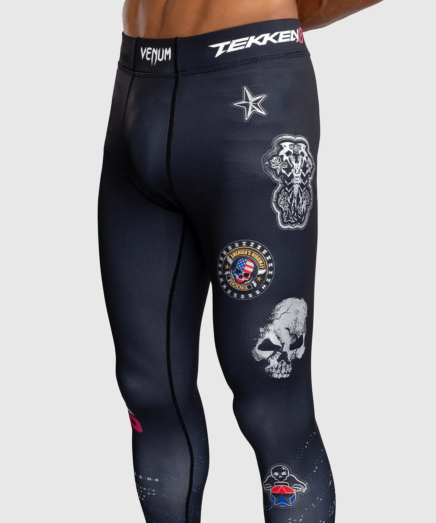 Venum x TEKKEN 8 - Paul Phoenix Spats - Zwart/Blauw