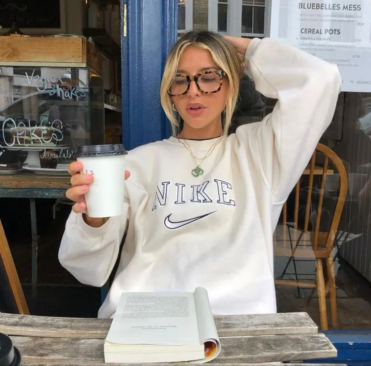 Vintage 80s inspired Vanilla cream Sweatshirt