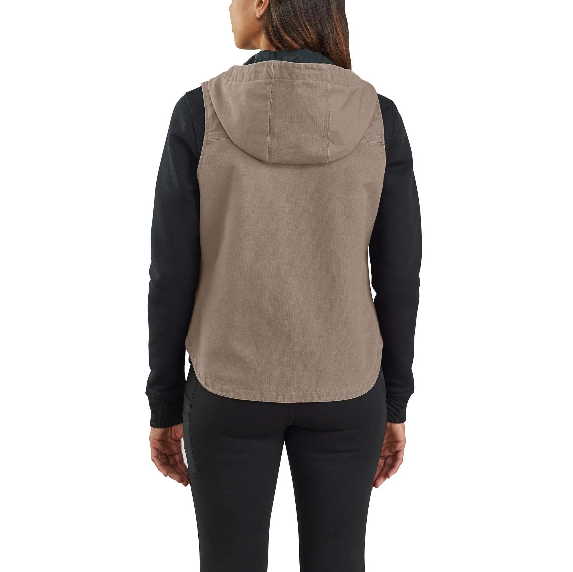 Washed Duck Insulated Mock Neck Vest