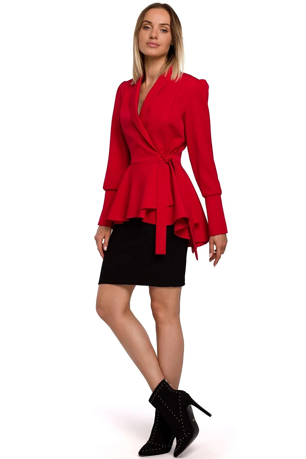 Wavy Tailcoat with Defined Waist
