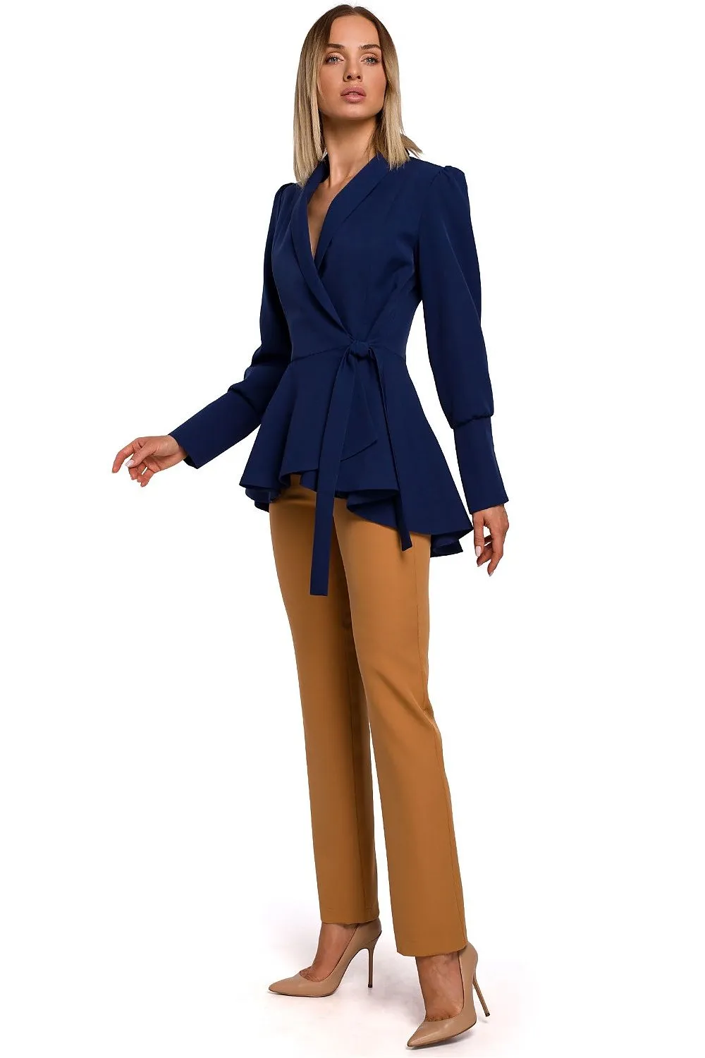Wavy Tailcoat with Defined Waist