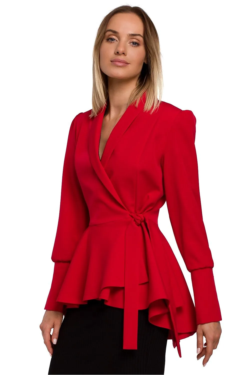 Wavy Tailcoat with Defined Waist