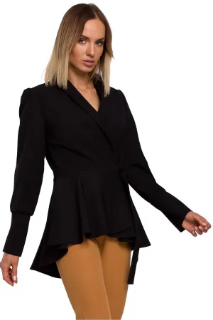 Wavy Tailcoat with Defined Waist