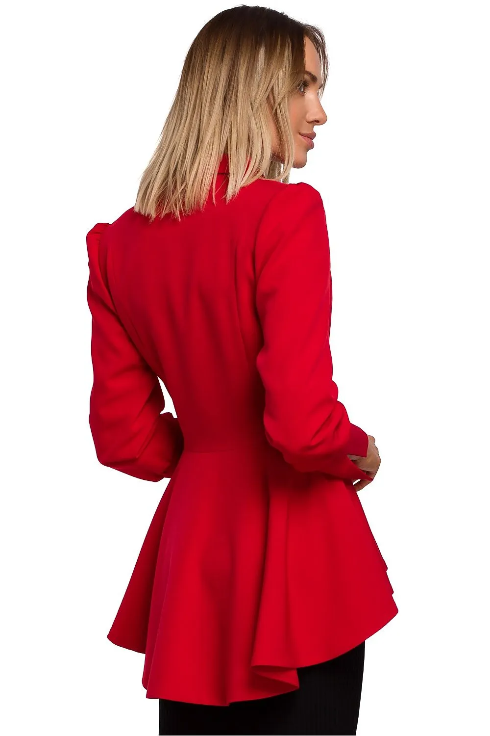 Wavy Tailcoat with Defined Waist