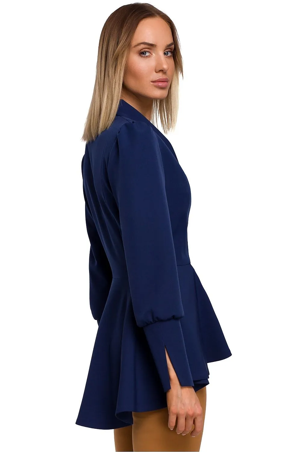 Wavy Tailcoat with Defined Waist