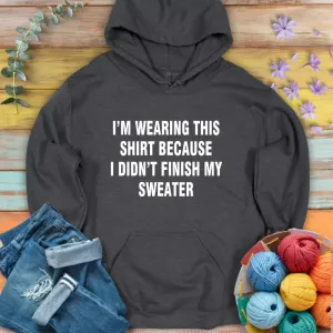 Wearing This Hoodie