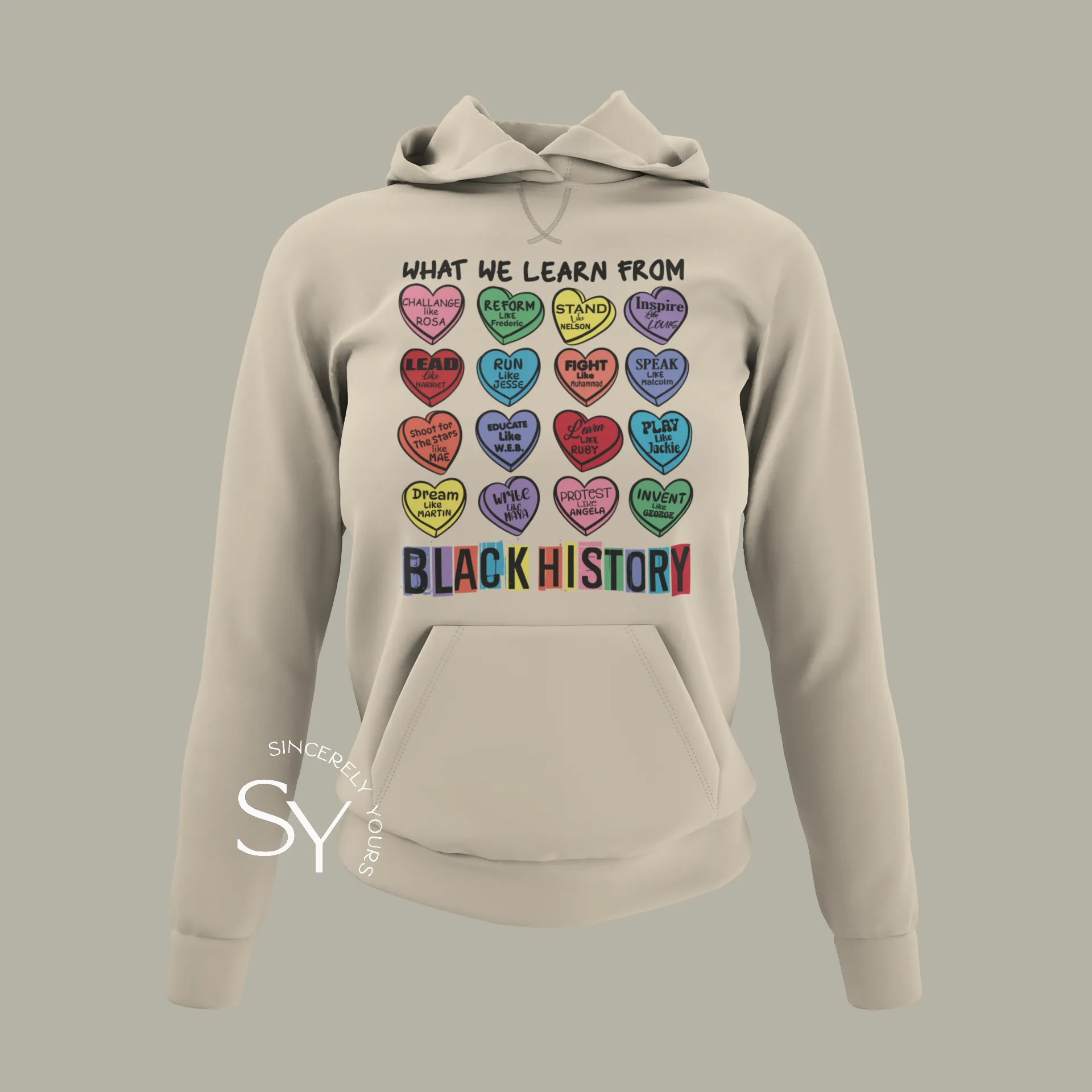 What We Learn From Black History | Candy Hearts Unisex Tops