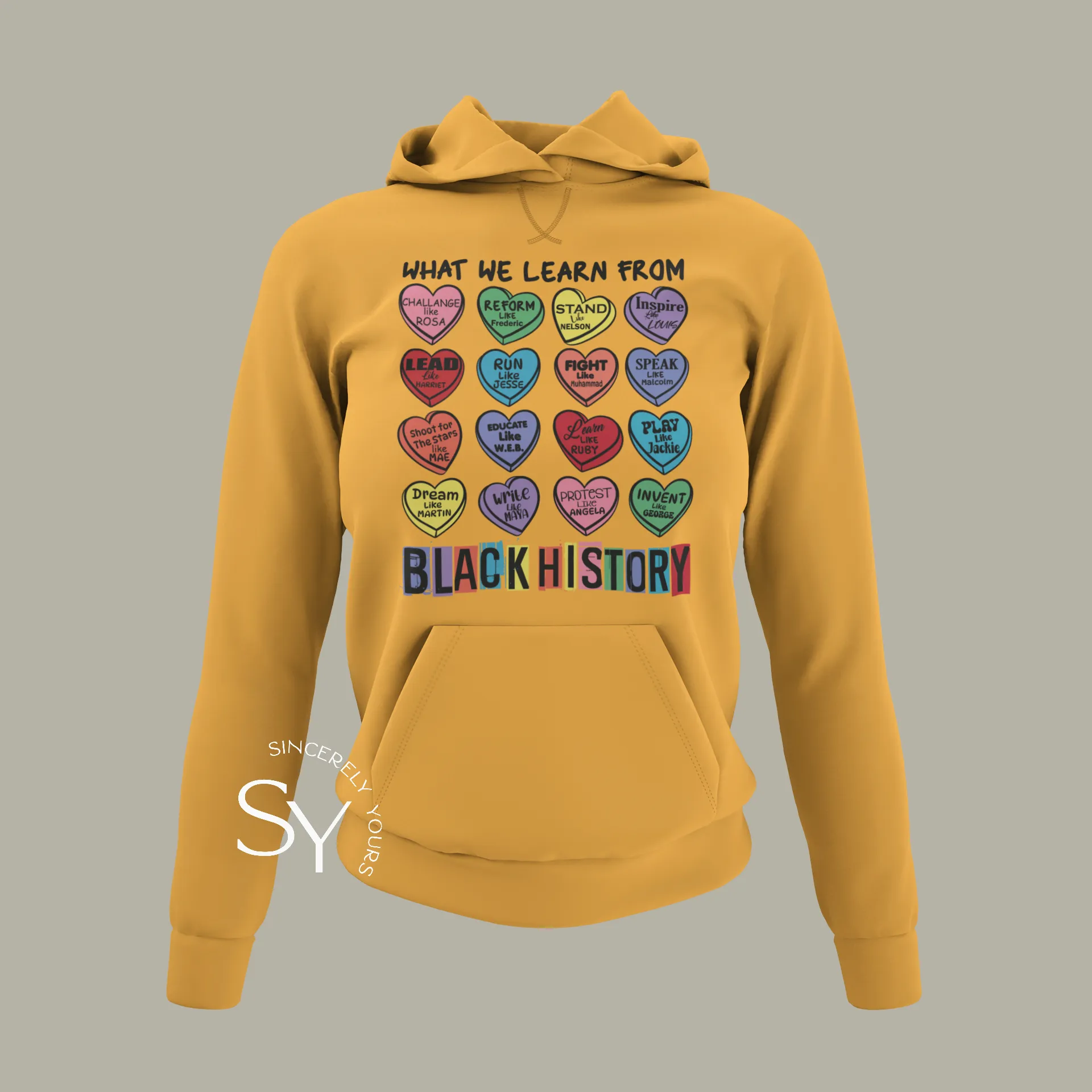 What We Learn From Black History | Candy Hearts Unisex Tops