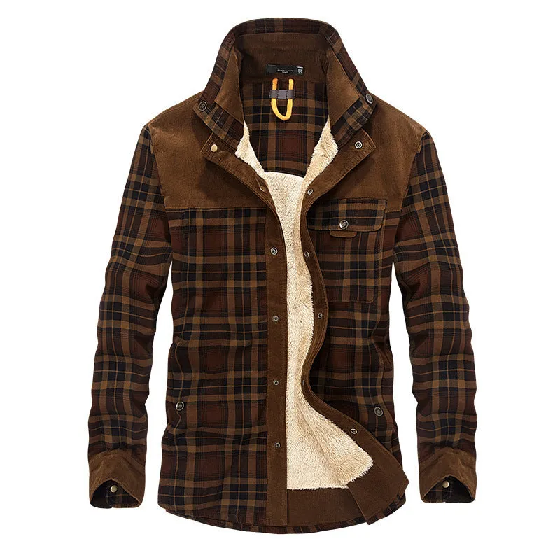 Winter Jacket Men Thicken Warm Fleece Jackets