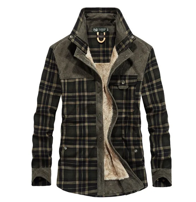 Winter Jacket Men Thicken Warm Fleece Jackets