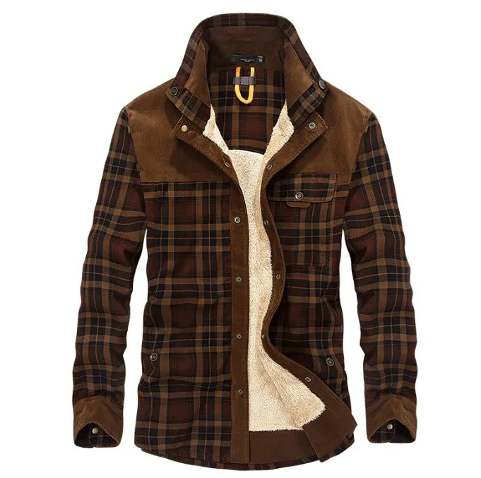 Winter Jacket Men Thicken Warm Fleece Jackets