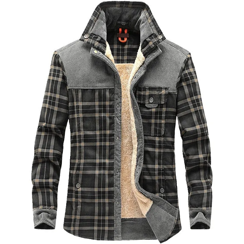 Winter Jacket Men Thicken Warm Fleece Jackets