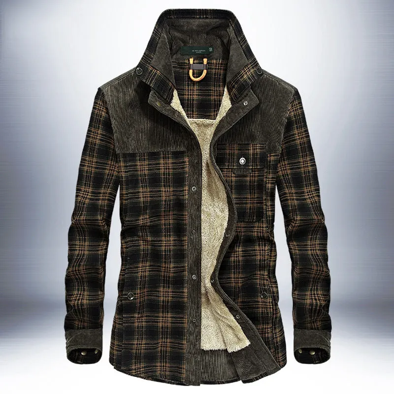 Winter Jacket Men Thicken Warm Fleece Jackets