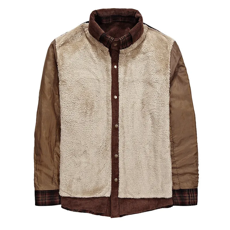 Winter Jacket Men Thicken Warm Fleece