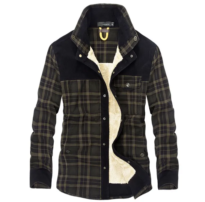 Winter Jacket Men Thicken Warm Fleece