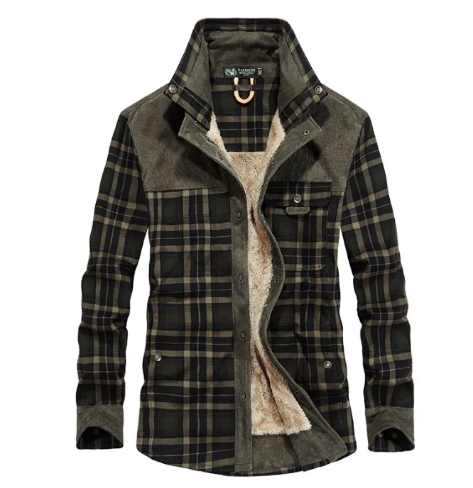 Winter Jacket Men Thicken Warm Fleece